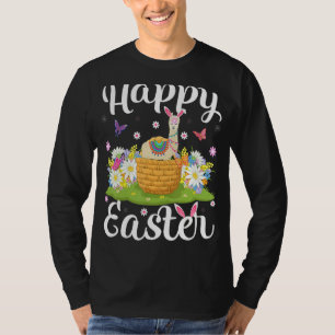 T-shirt Chasse aux oeufs de Pâques de Llama Floral Llama S