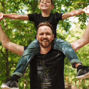 T-shirt Chasse aux oeufs de Pâques Personnalisée Minimalis