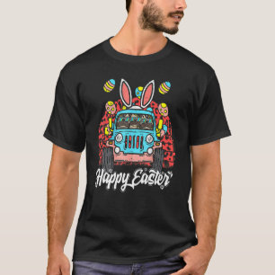 T-shirt Chasse aux œufs de Pâques Pugs Monster Truck Oreil
