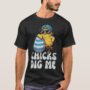 T-shirt Chasse aux œufs Les poussins de Pâques me trouvent