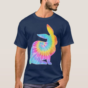 T-shirt Chasse aux oeufs Retro de la teinture de lapin de