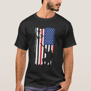 T-shirt Chasse aux oies Nous Drapeau Chasse aux oies
