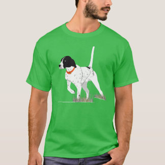 T-shirt Chasse aux oiseaux Chasseur Anglais Pointer Chien 