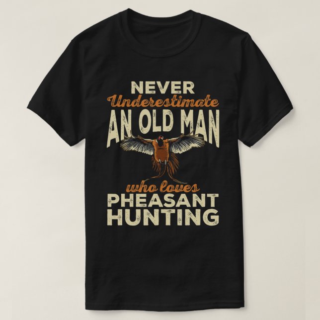 T-shirt chasse aux oiseaux en altitude chasse aux  (Design devant)