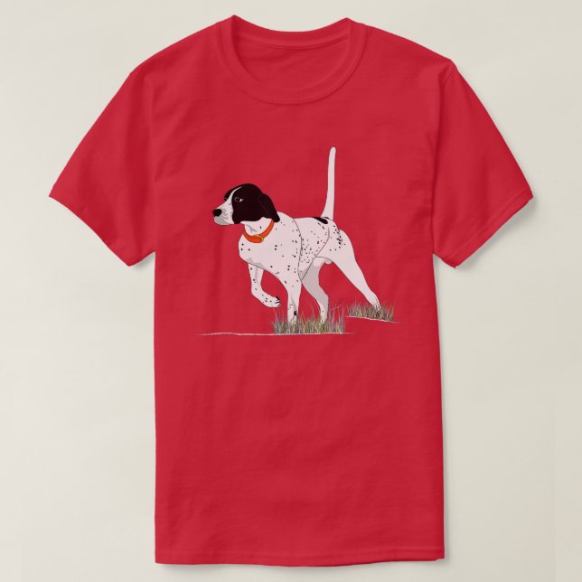T-shirt Chasse aux oiseaux pour chasseurs Hommes Pointer C (Design devant)