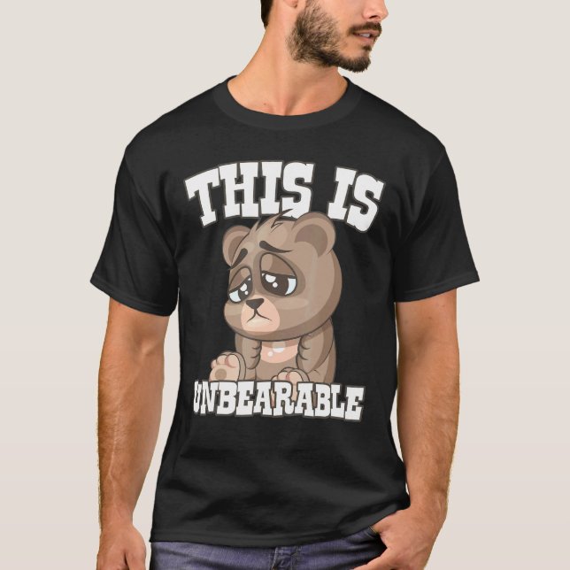 T-shirt Chasse Aux Ours C'Est Insupportable (Devant)