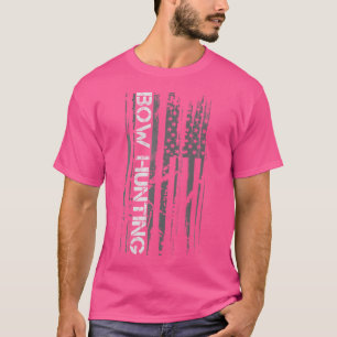 T-shirt Chasse aux seins Drapeau américain Chasseur de cer