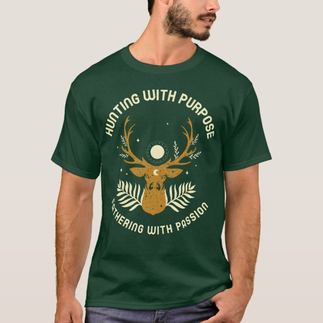 T-shirt Chasse avec but père avec papa chasse pour (Devant)