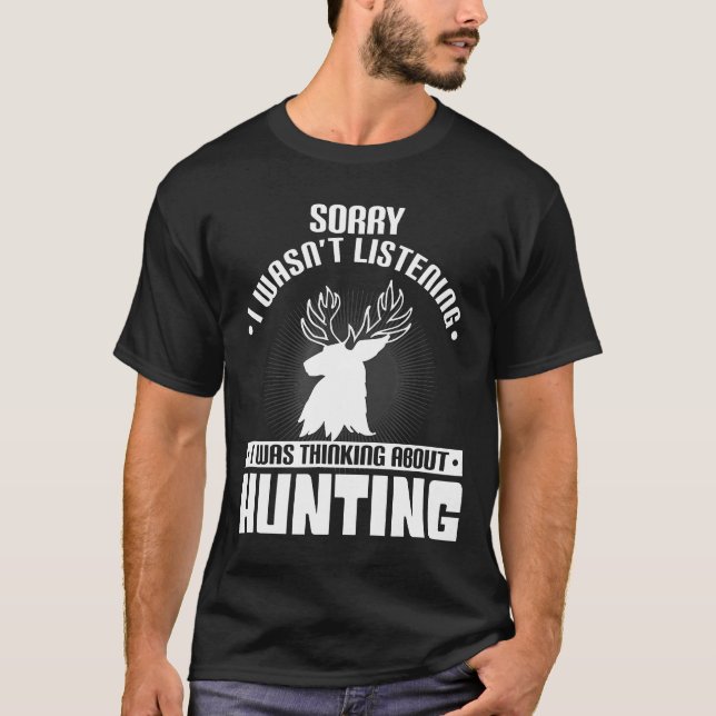 T-shirt Chasse Camping Deer Hobby Hunter Mounteneer (Devant)