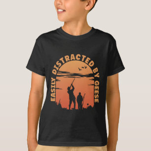 T-shirt Chasse Canards Distraits Par Chasseur D'Oies