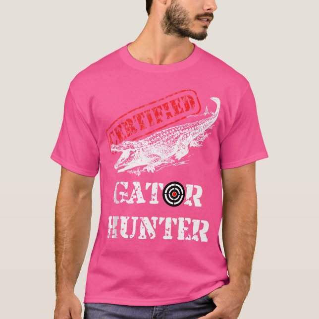 T-shirt Chasse certifiée Gator Alligator Chasse (Devant)