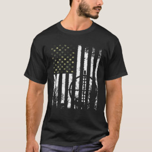 T-shirt Chasse Chasse Chasse Deer USA Drapeau Patriotique
