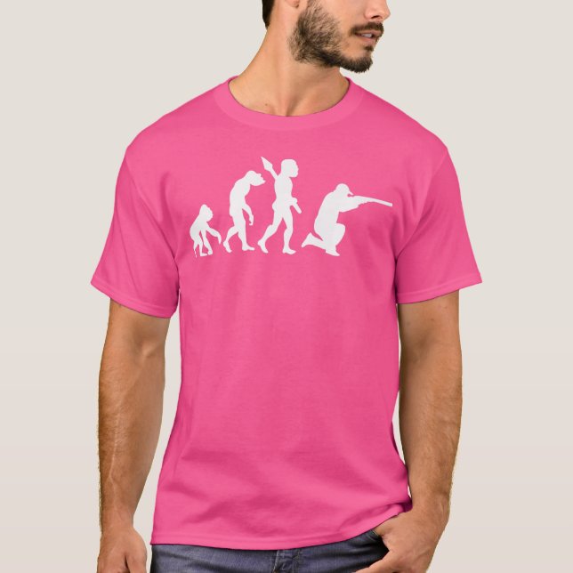 T-shirt Chasse Chasse Chasse Fusil Fusil Évolution du spor (Devant)
