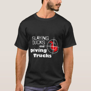T-shirt Chasse Cool aux canards pondus et aux camions de c