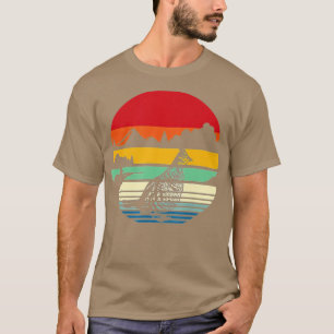 T-shirt Chasse Coq rouffé oiseau- Retro nature nuageuse H
