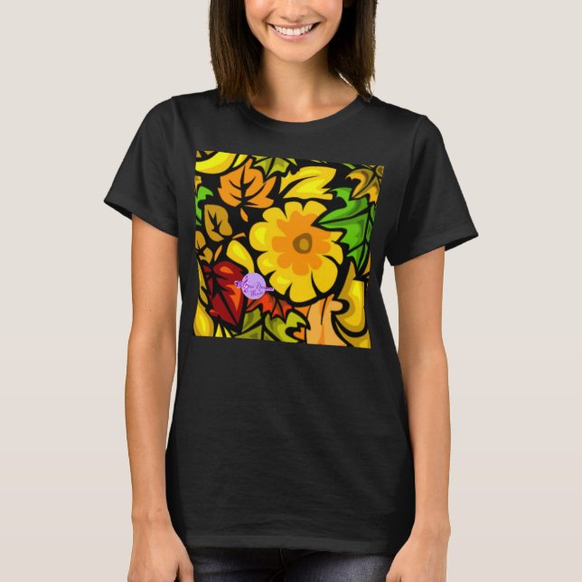 T-shirt Chasse d'automne Bella Relaxed Fit 3/4 Slv VNeck C (Devant)