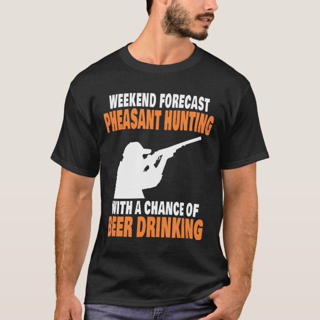 T-shirt Chasse De Bières Faisant Drôle Boire (Devant)