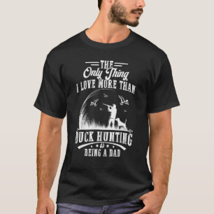 T-shirt Chasse De Canard Avec Papa Chien Père Chasseur