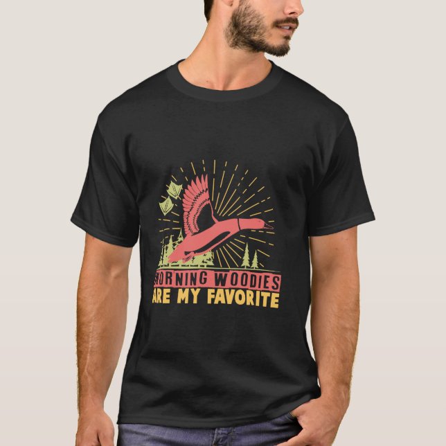 T-shirt Chasse De Canard Chasseur De Canard Long Manche T  (Devant)