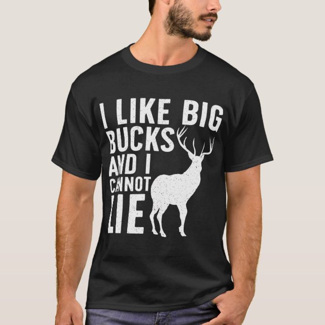 T-shirt Chasse De Cerfs Art Pour Hommes Papa Chasseur Faun (Devant)