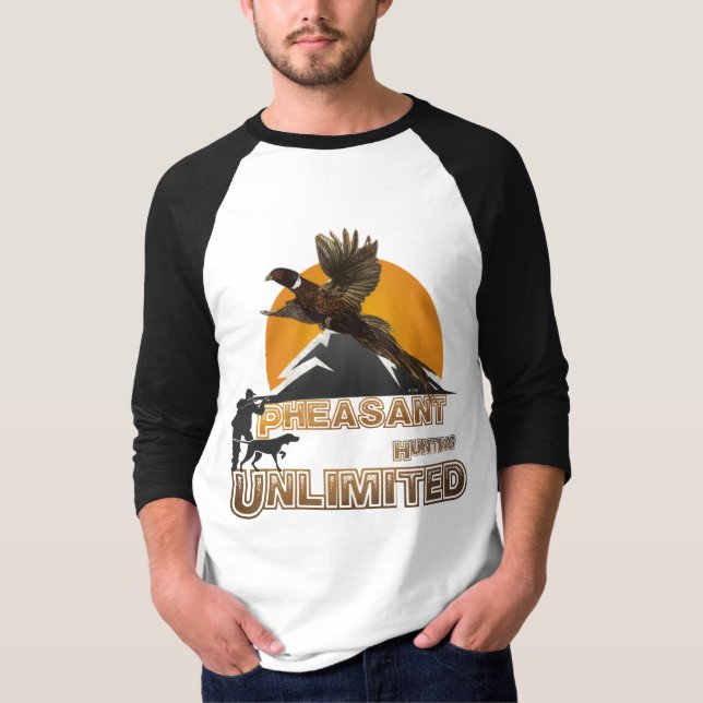 T-shirt Chasse de faisan illimitée (Devant)