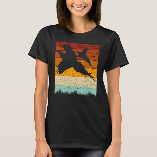 T-shirt Chasse de faisan South Dakota Upland Jeu d'oiseaux (Devant)