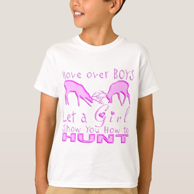 T-SHIRT CHASSE DE FILLE DEER (Devant)