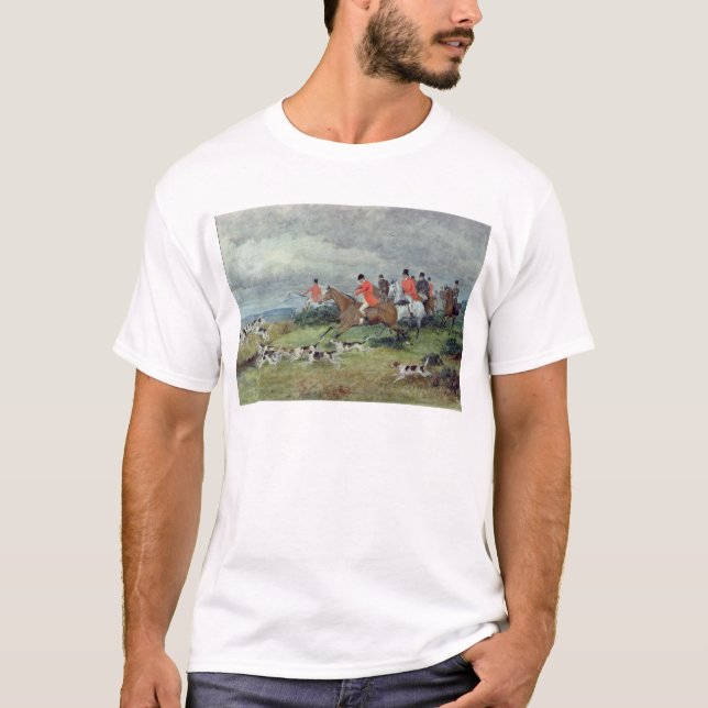 T-shirt Chasse de Fox dans Surrey, 19ème siècle (Devant)