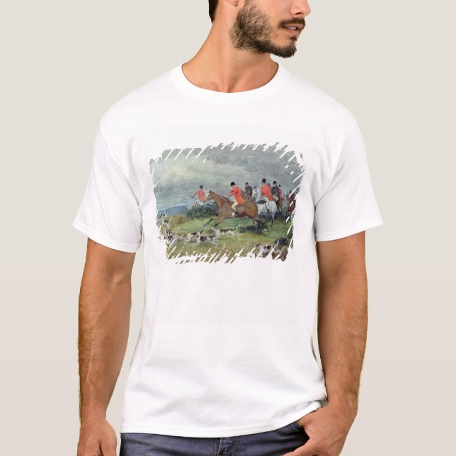 T-shirt Chasse de Fox dans Surrey, 19ème siècle (Devant)