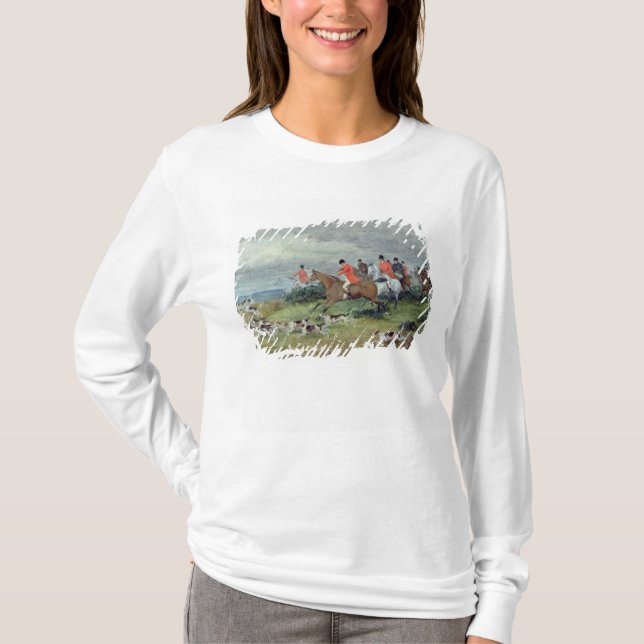 T-shirt Chasse de Fox dans Surrey, 19ème siècle (Devant)