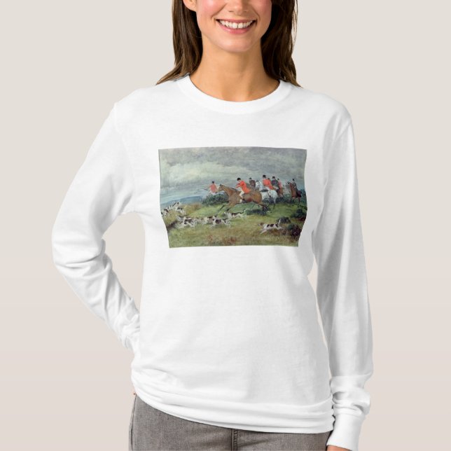 T-shirt Chasse de Fox dans Surrey, 19ème siècle (Devant)