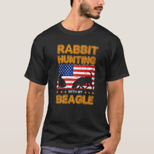 T-shirt Chasse de lapin Beagle de chien chasseur Beagle Us