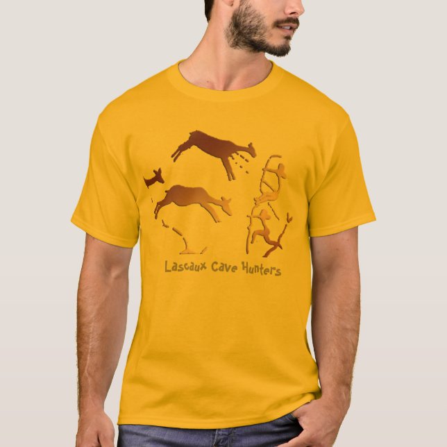 T-shirt Chasse de mâle de Lascaux (Devant)