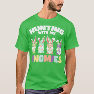 T-shirt Chasse de Pâques avec mes Gnomies Bunnies Oeufs