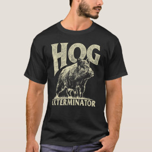 T-shirt Chasse de porc Vintage chasse de porcs sauvages Ex