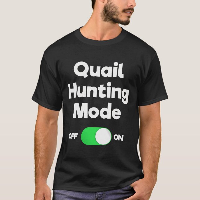 T-shirt Chasse De Quail Long Manches Chemise Cadeau Chasse (Devant)
