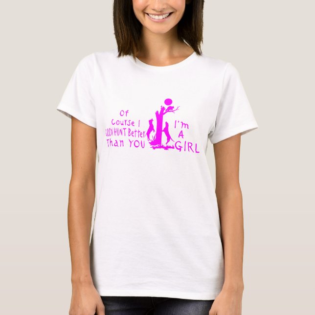 T-SHIRT CHASSE DE RAGONDIN DE FILLE (Devant)