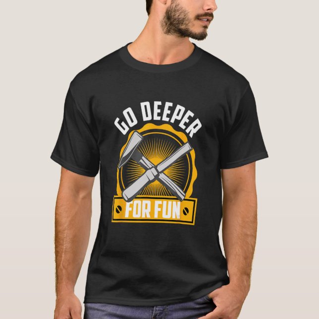 T-shirt Chasse De Roche Chasseur Minéral Deeper Pour Le Pl (Devant)