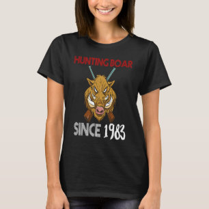 T-shirt Chasse de sangliers depuis 1983