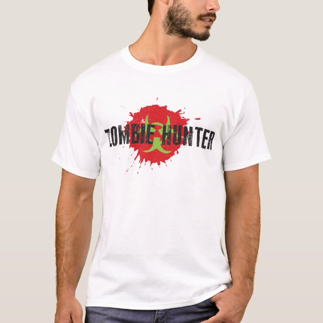 T-SHIRT CHASSE DE ZOMBIE (Devant)