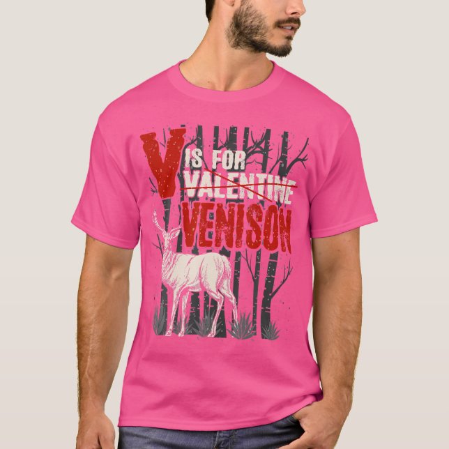 T-shirt Chasse Deer Elk V Est Pour Vénison Jeu Chasse Anim (Devant)