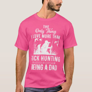 T-shirt Chasse Drôle De Canard Avec Papa Chien Pour Chasse