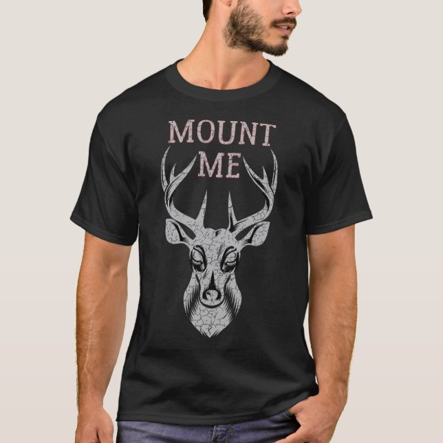 T-shirt Chasse Drôle De Cerfs T Chemise Pour Hommes - Mont (Devant)
