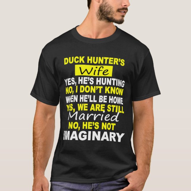T-SHIRT CHASSE ÉPOUSE DE DUCK HUNTER (Devant)