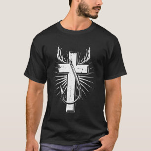 T-shirt Chasse et pêche chrétiennes Foi en plein air
