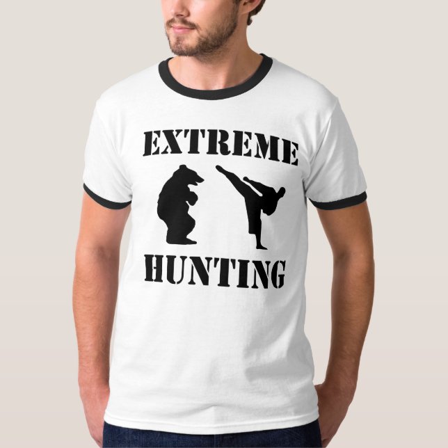 T-shirt Chasse extrême, drôle, grpahic, T-shirt, chemise (Devant)