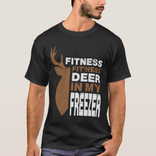 T-shirt Chasse Fitness Deer Dans Freezer Hunter Hommes Gar