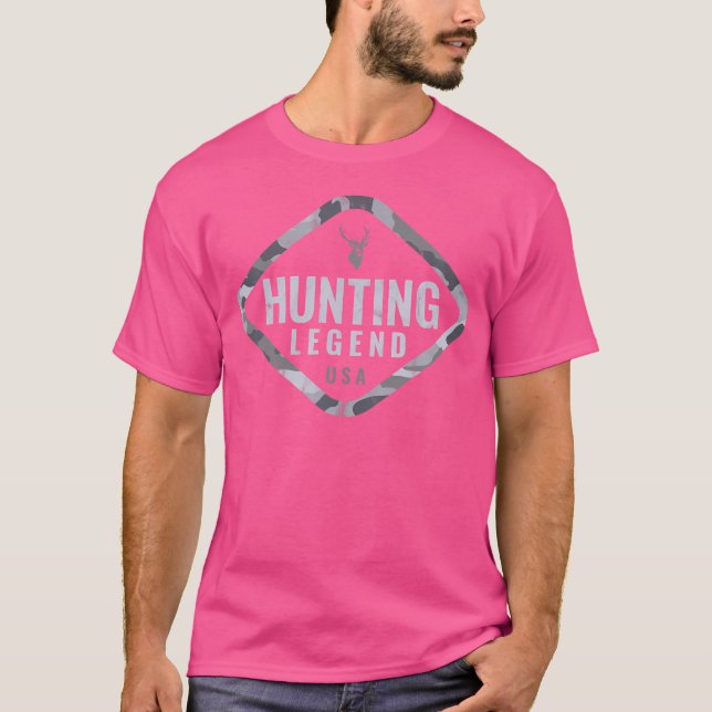 T-shirt Chasse Hommes À Buck Buck Deer (Devant)