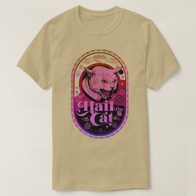 T-shirt Chasse imique Chat (Design devant)