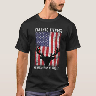 T-shirt Chasse Je suis dans Fitness Deer Freezer Funny Hun